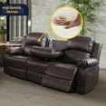 thumbnail image 3 of Ainehome 2 Pieces Faux Leather Reclining Configurable Living Room Set, 3 of 5