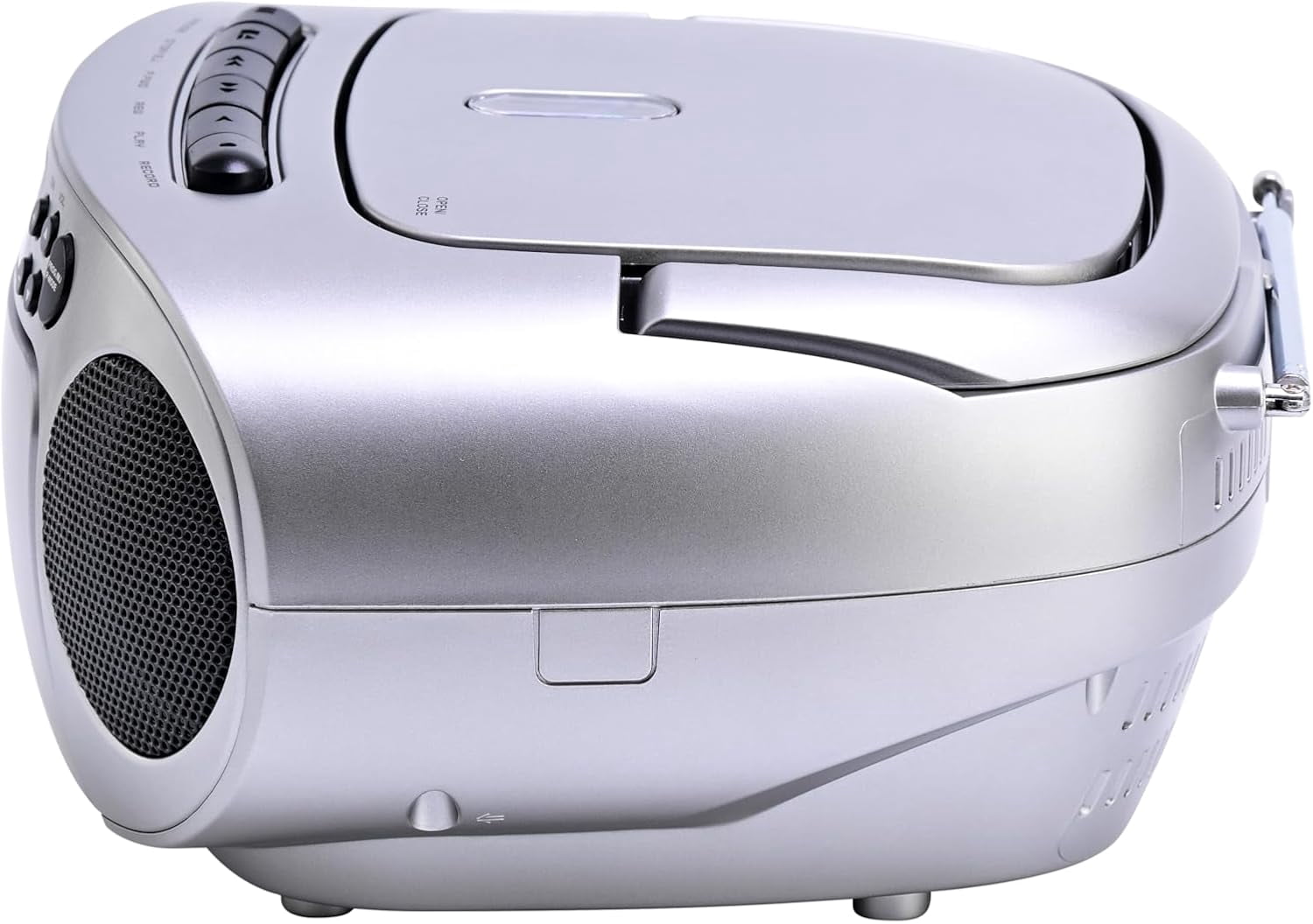 Emerson Portable CD & Cassette Player Recorder Boombox, AM/FM Radio, AUX, Headphone Jack, Dual Speakers, AC/DC or Battery Powered
