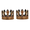 2PCS Vintage Golden Crown#1, variant on 1PC Vintage Golden Crown, Royal King Queen Crown with Jewels, Medieval Crown for Halloween Costume Birthday Party Wedding Decoration