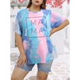 thumbnail image 6 of KimSoong Womens Plus Size Mama Shirt Women Cute Mama Rainbow Shirts Funny Mom Life T-shirt Pregnant Mom Tee Tops, 6 of 9