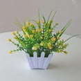 thumbnail image 4 of Barhoo Artificial Plant Flowers in Plastic Potted Design for Fence, Outside Home, Porch, Patio and Desk Decor – Realistic and Weather-Resistant Faux Plants for Low Maintenance Outdoor and Indoor, 4 of 7
