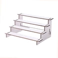 thumbnail image 2 of DOLITY Wood Display Riser Multipurpose Rustic Spice Rack for Candles Crafts Jewelry 4 Tiers, 2 of 9