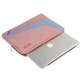 thumbnail image 4 of Polyester Fabric Multifunctional Sleeve Briefcase Handbag Case Cover for 13-13.3 Inch Laptop, Notebook, MacBook Air/Pro,Pink-Blue, 4 of 4