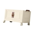 thumbnail image 4 of Abbracc Foldable Storage Cabinet Fashion Portable for Farmhouse Drawing Room Kitchen Beige 1 Layer 70 cm, 4 of 9