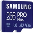 thumbnail image 3 of Samsung - PRO Plus 256GB microSDXC UHS-I Memory Card With Adapter, 3 of 5