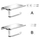 thumbnail image 3 of Soporte para papel higiénico Soporte para papel en rollo de acero inoxidable Soporte para almacenamiento de teléfono de baño montado en la pared Sin perforar / perforar Scienceny HA8534-01B, 3 of 6