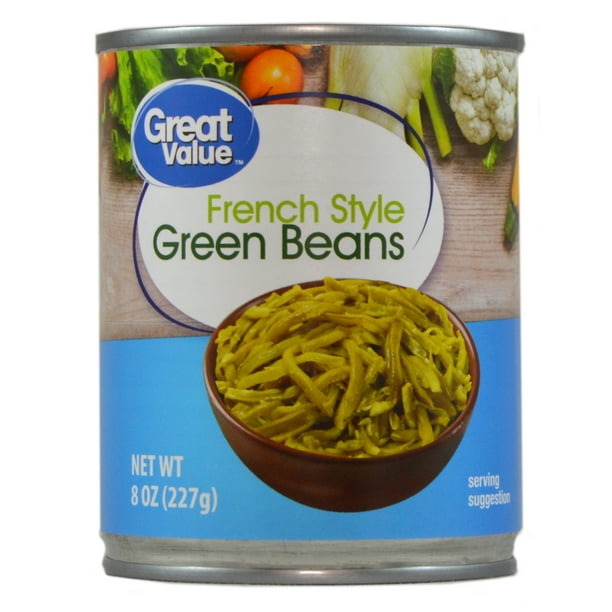 Great Value Canned French Style Green Beans, 8 oz