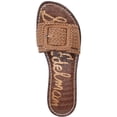 thumbnail image 3 of Sam Edelman Womens Gabriela 2 Leather Metallic Slide Sandals, 3 of 3