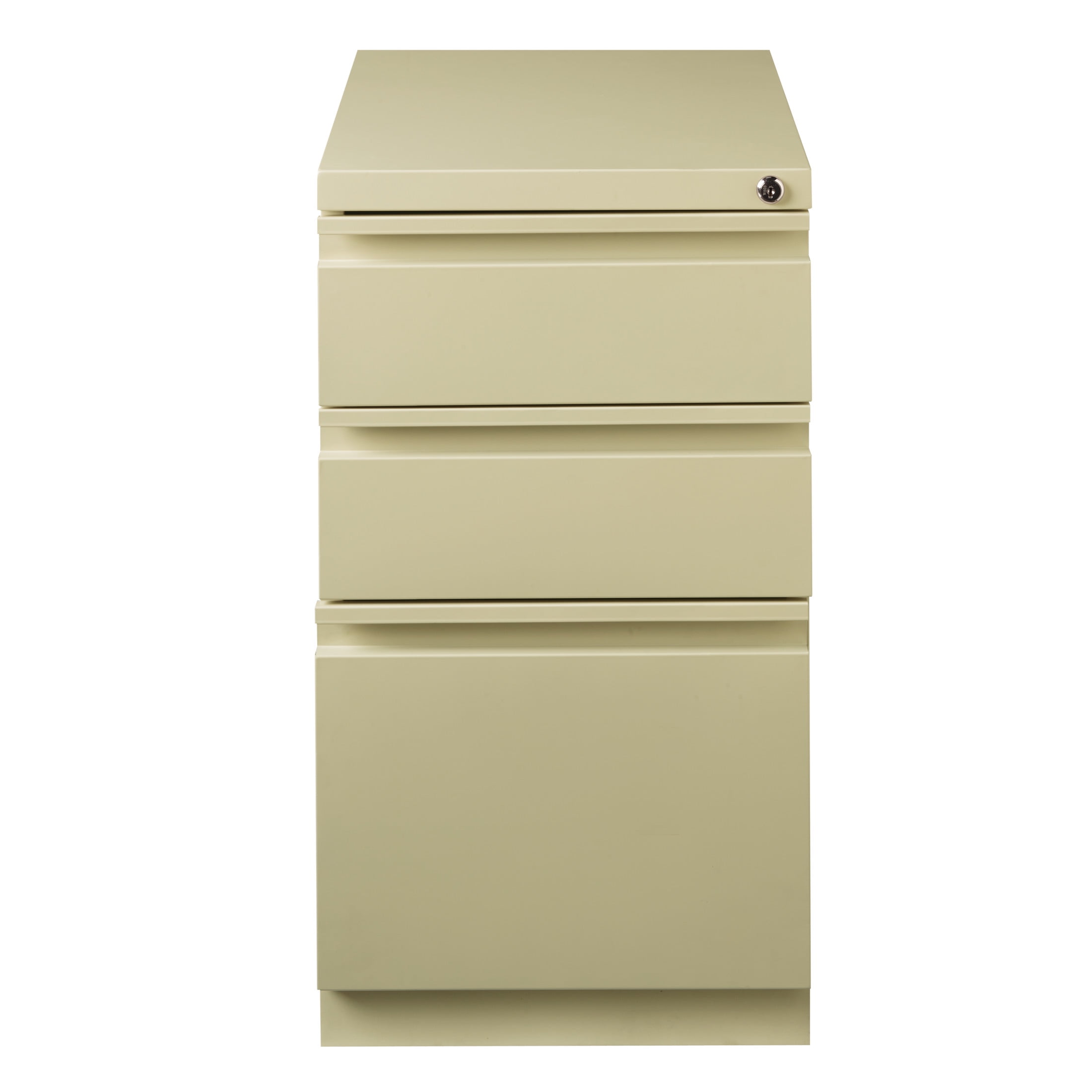 Hirsh Pro 20" Deep Mobile Pedestal File Cabinet 3 Drawer Box-Box-File, Letter Width, Putty