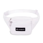 Everest Unisex Signature Waist Fanny Pack, White
