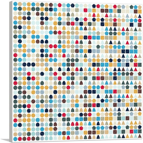 ARTCANVAS Mid-Century Modern Transforming Daily Pills Canvas Art Print - Size: 18" x 18" (0.75" Deep)