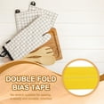 thumbnail image 4 of Uxcell Double Fold Bias Tape for Sewing Quilt Binding Cotton Bias Tape Double Fold Yellow 0.47 inch, 4 of 7