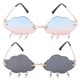 thumbnail image 1 of 2 Pairs Rimless Sunglasses Cloud Shape Disco Party Eyeglasses For Women Girls, 1 of 3