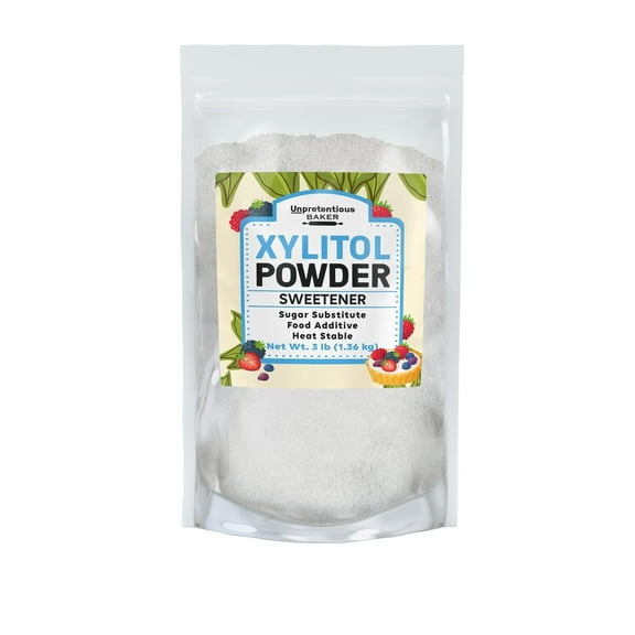 Unpretentious Xylitol Sweetener, 3 lb, Sugar Substitute, Low-Calorie Option, Heat Stable