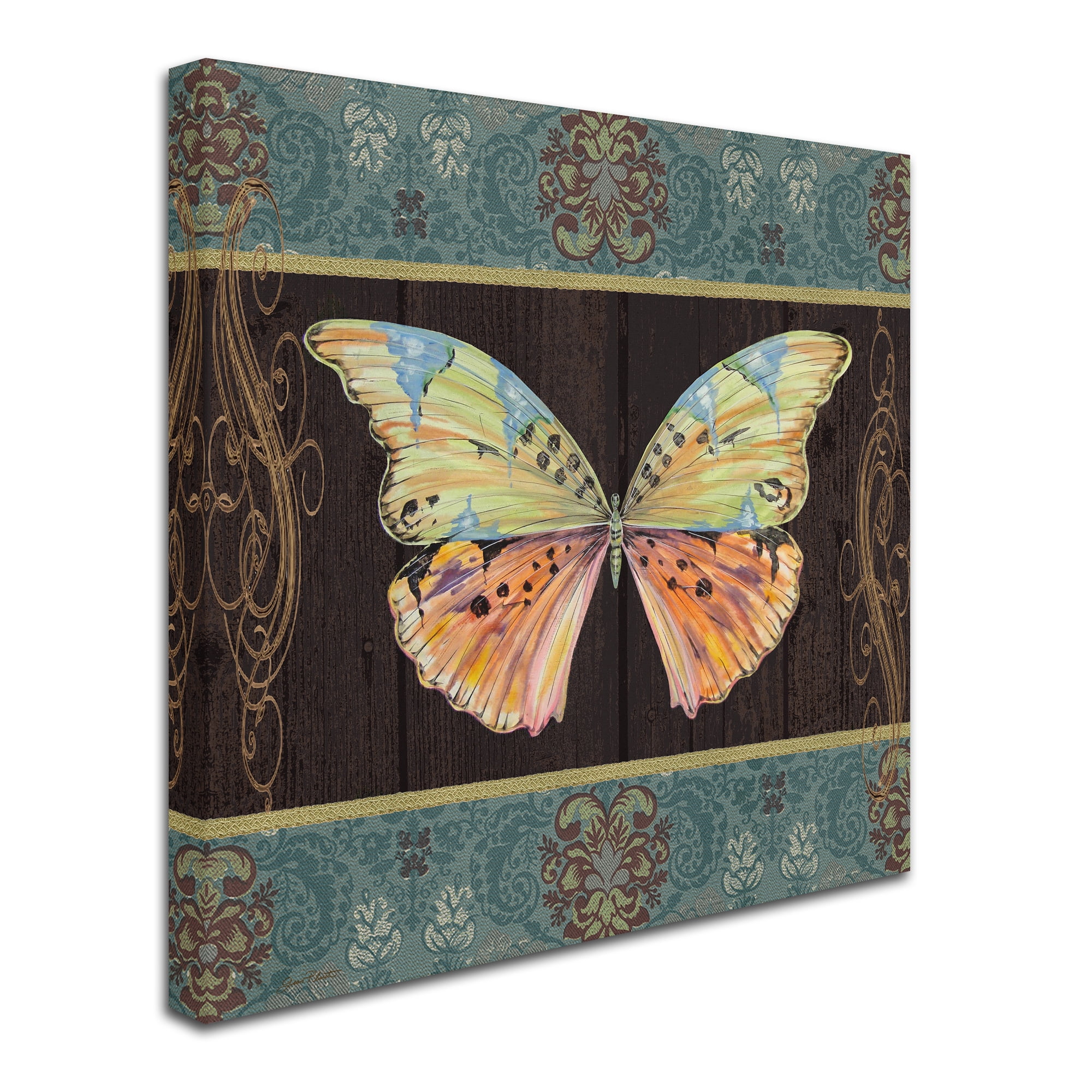 Trademark Fine Art 'Butterflies 2' Canvas Art by Jean Plout