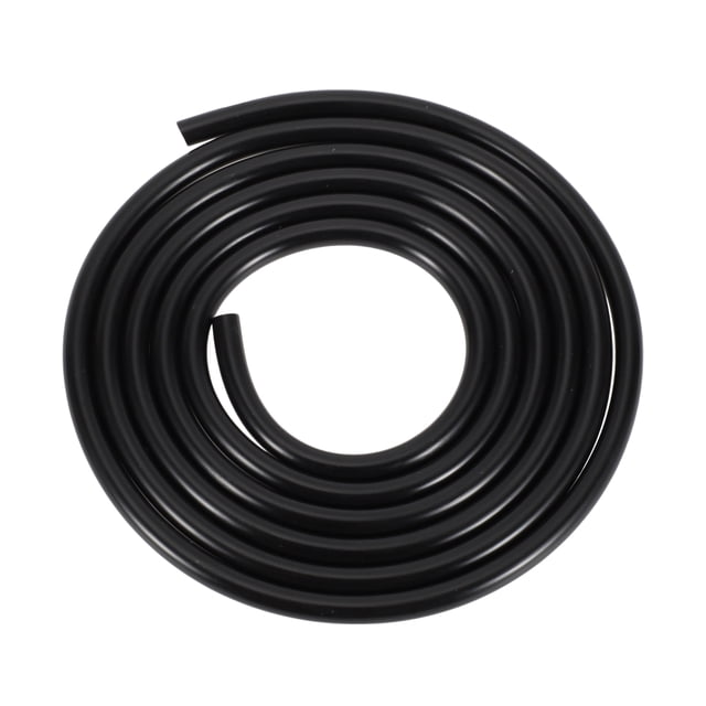 Manguera de combustible de 4.92 pies x 1/8" (3 mm) / 1/4" (6 mm) de PVC negro de Unique Bargains