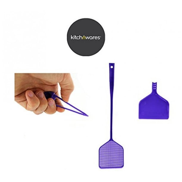 3 In 1 Strong Flexible Plastic Fly Swatter and Disposal For Pest, Fly