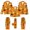 Orange, variant on Leey-Word Matching Halloween Pajamas for Family Pajamas Set Long Sleeve Sleepwear Button-Down Pjs Sets Two-Pieces Loungewear with Pockets