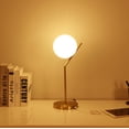 thumbnail image 4 of Ozarke Touch Glow Table Lamp - Modern LED Night Light Lamp with Gold Iron Base - Warm Light, 4 of 11
