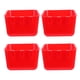 thumbnail image 4 of GOOHOCHY 4 cuencos colgantes para gallinero, jaula para conejos, comedero para pollos, dispensador de agua para mascotas, loros, gallos, color rojo., 4 of 8