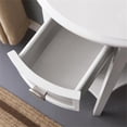 thumbnail image 3 of Pemberly Row Meuble d'Entrée Moderne en Bois Massif Demi-Lune, Blanc Vif, 3 of 7