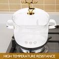 thumbnail image 5 of TEHAUX High Borosilicate Glass Stew Pot For Home Cooking 1Set 7.7X5.5In, 5 of 6