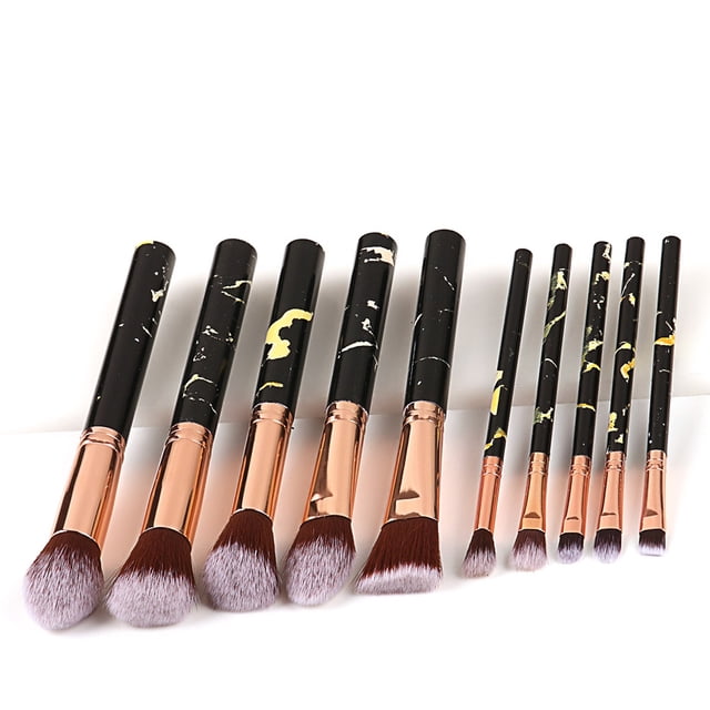 WEUVEB 10Ud De Brochas Cosméticas Con Soporte Ideal Para Uso Y Diario