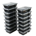 thumbnail image 3 of (4 pack) Mainstays 15 Pack 2 Compartment Meal Prep Food Storage Containers, 3 of 6