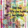 thumbnail image 2 of Robinson, Carol 12x12 Black Ornate Wood Framed with Double Matting Museum Art Print Titled - Live the Life You, 2 of 4
