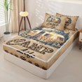thumbnail image 3 of Homewish Rustic Camping Kids Zipper Twin Comforter Sets with Fitted Sheet and 2 Pillowcases, Camp Life Zipper Bedding Set, Black Reversible, 4-Piece, 3 of 6