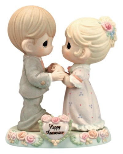 Precious Moments Wedding Gifts May I have This Dance for The Rest of My Life Bisque Porcelain Figurine 163008