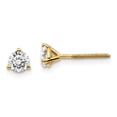 thumbnail image 1 of 14K Yellow Gold Earring Stud Women'S Diamond Lab Grown Round, 1 of 2
