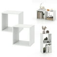 thumbnail image 3 of Gymax Cube Storage Organizer Set of 4 Combination Lattice Cabinet Stackable Open Bookcase, 3 of 10