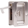 thumbnail image 3 of Tall Square Pocket Door Lock, Privacy (Bed/Bath) Latch, Satin Nickel by Stone Harbor Hardware, 3 of 4