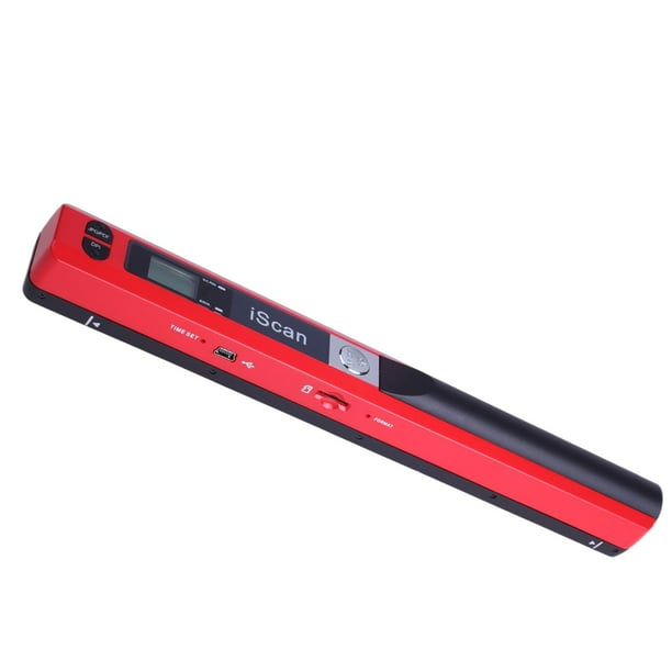 Escáner portátil Sunnimix 300/600/900 DPI rojo