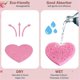 thumbnail image 2 of 100 Count Compressed Sponges Heart Shape Face Sponges for Cleansing Natural Cleansing Sponges Pads, 2 of 5
