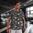 thumbnail image 3 of Wukai Japanese Sushi Hashi Print Men's Short-Sleeved Mesh T-Shirt,Quick-Dry Short Sleeve Workout T-Shirt-5X-Large, 3 of 8