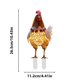 thumbnail image 4 of Christmas Chicken Yard Stake Outdoor Garden Decoration Farm Animal Lawn Ornament for Holiday Party Patio Festive Ground Plug Decor, 4 of 6