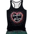 thumbnail image 4 of Summer Tank Tops for Women Casual Fit Womens Tops Casual U Neck Racerback Sleeveless Workout Top Basic Tee Shirts(Black, 2XL), 4 of 4