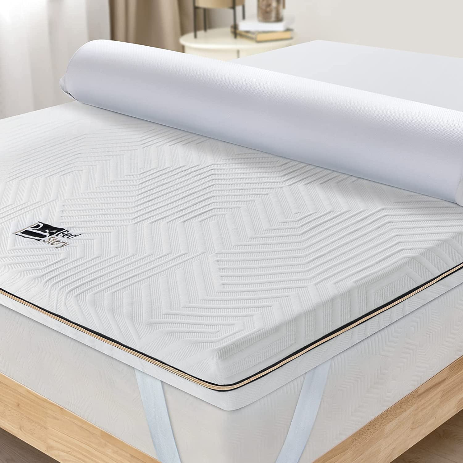 Bamboo Sleep Gel Infused Memory Foam Mattress Topper Cool Comfort 2 or 3 Inch 
