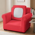 thumbnail image 3 of Psesaysky 2 Piece Armchair Slipcovers for Living Room, Solid Red Armchair Chair Cover Armchair Protector with Separate Cushion Cover, Anti Slip Furniture Cover for Pet and Kid, 3 of 8