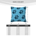 thumbnail image 4 of ZICANCN Blue Dog Paws Decorative Throw Pillow Covers, Bed Couch Sofa Decorative Knit Pillow Covers for Living Room Farmhouse 18"x18", 4 of 8