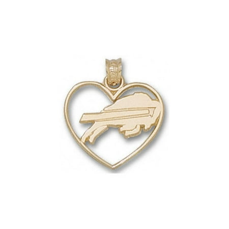 NFL - Buffalo Bills 10K Gold Buffalo Heart Pendant
