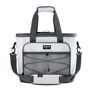 Igloo Marine 28 Can Capacity Soft-Sided Tote Cooler, White and Gray