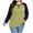 Green, variant on Nfurl Raglan Shirts for Women Color Block Long Sleeve Ladies Tops Crewneck Blouses Plus Size Clothes Sky Blue,Sizes S-5X