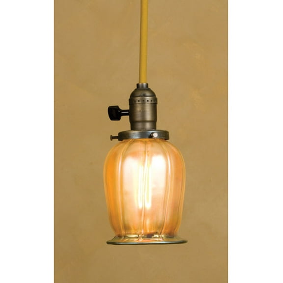 Meyda Tiffany 36818 1 Light 5" Wide Mini Pendant - Brass