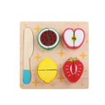 thumbnail image 1 of Wooden Cutting Fruit Puzzle Toys Pretend Play Toy Set for Kids Educational Learning Toy (Strawberry), 1 of 4