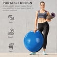 thumbnail image 5 of Best Choice Products Half Ball Balance Trainer Yoga Exercise Fitness Platform w/ 2 Resistance Bands, Pump - Blue, 5 of 7