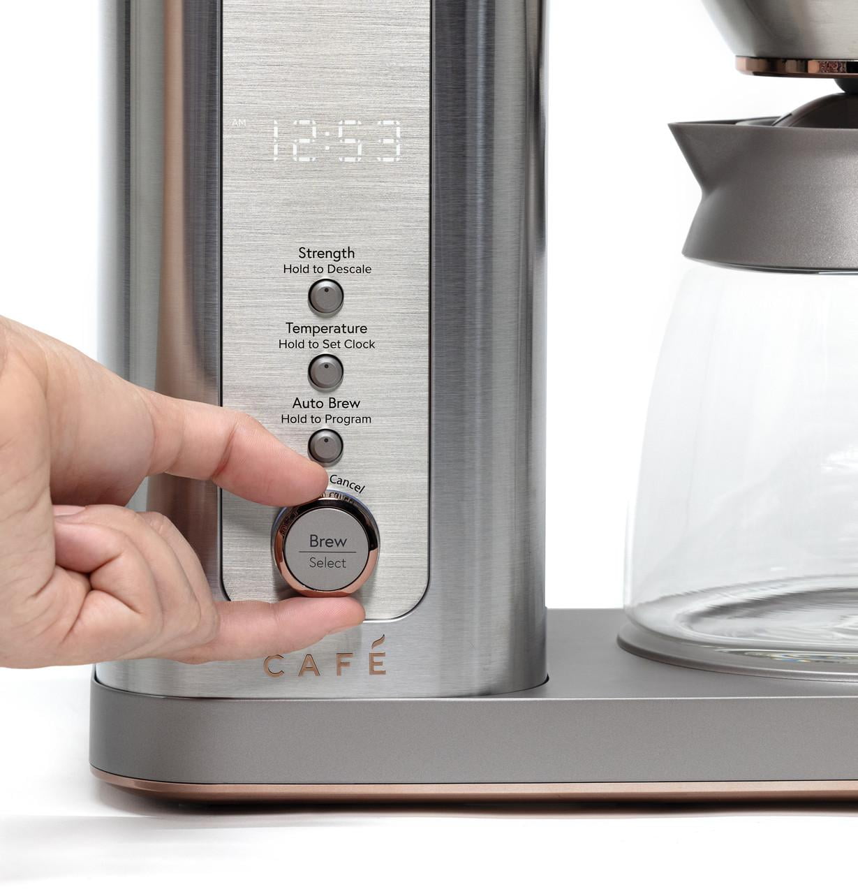 Café Specialty Drip Coffee Maker | 10-Cup Glass Carafe | WiFi Enabled Voice-to-Brew Technology | Smart Home Kitchen Essentials | SCA Certified, Barista-Quality Brew | Stainless Steel