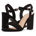 thumbnail image 2 of Sandalia DREAM PAIRS GISELA-1 Tacón Grueso Abierto Negro, 2 of 6